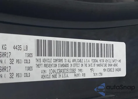 2014 Jeep Compass Sport из США, поврежденный, VIN 1C4NJCBA3ED513382